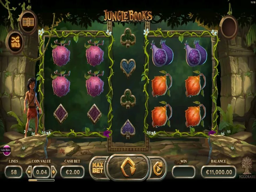 Jungle Books - automat od Yggdrasil
