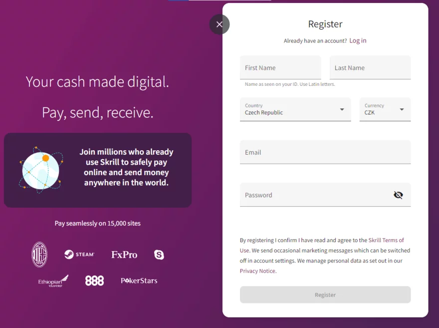 Registrace