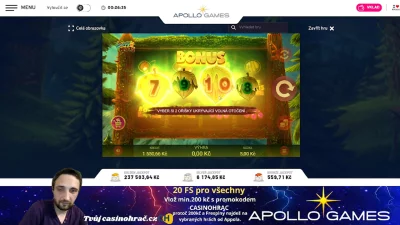 Stream 3.5.2025 APOLLO FREESPINY PRO SLEDUJÍCI! 🔥💸