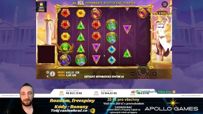 Stream 8.2.2025 Apollo Freespiny pro sledující ! 🔥💸