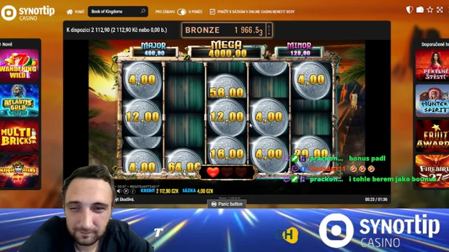 Stream 30.8.2026 Synottip sloty výhry a tipy!