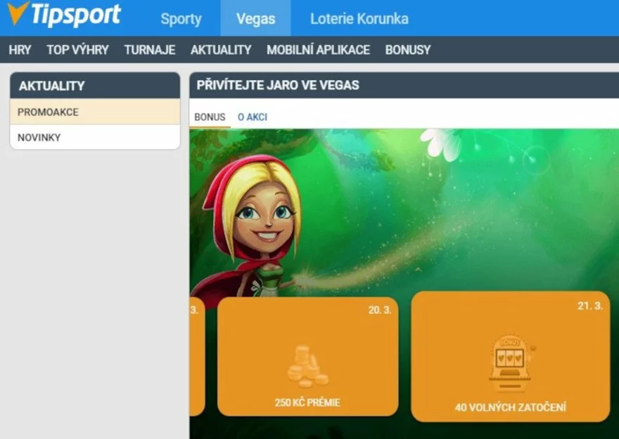 Tipsport a Chance rozdávají volné spiny zdarma