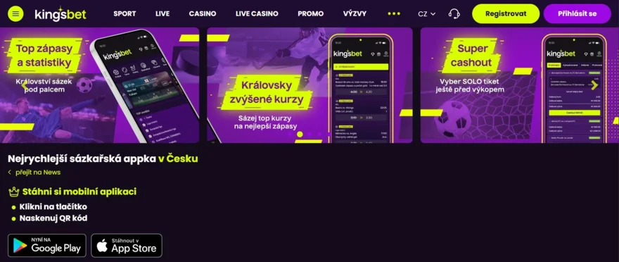 Kingsbet aplikace: Sázejte kdykoli a kdekoli přímo z mobilu!