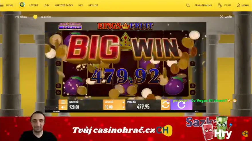 Stream 10.5.2026 Sazka hry ůžasné výhry!