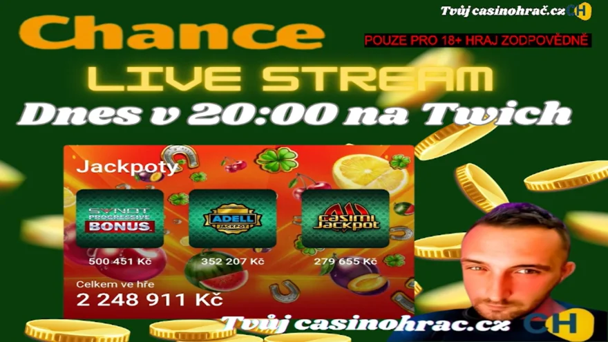 Stream 27.9.2026 casino Chance krasné výhry!