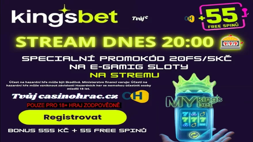 Stream 11.10.2025 Kingsbet speciál, recenze nové sloty, promo kody a výhry🎰 pro diváky! 🔥💸