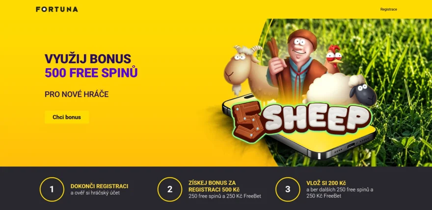 bonus 1000 Kč s 250 free spiny jako bonus bez vkladu