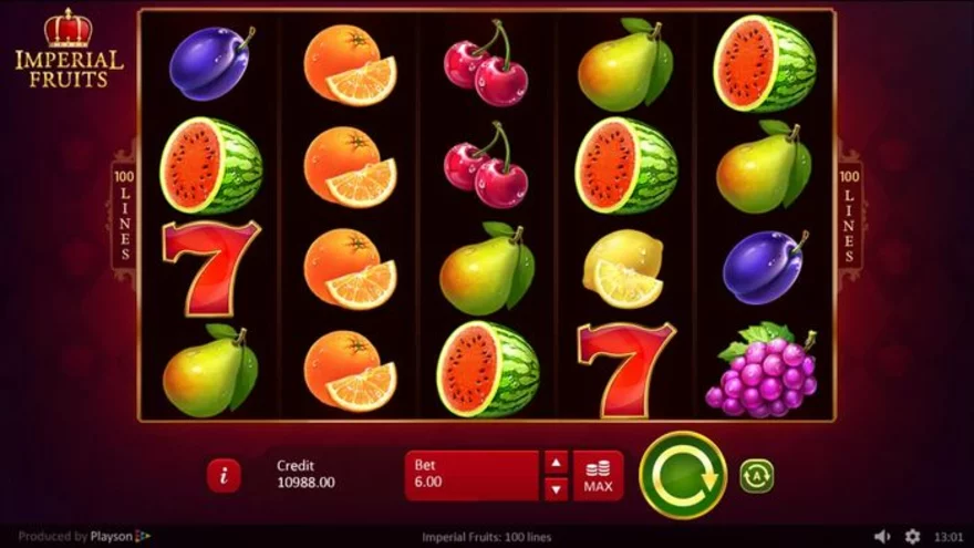 Imperial Fruits: 100 Lines – ovocný automat
