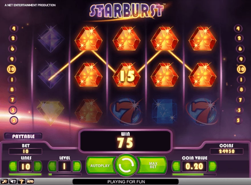 Starburst - základní hra