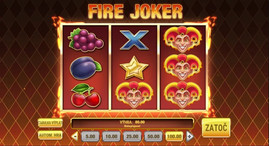 Fire Joker Fortune Clock