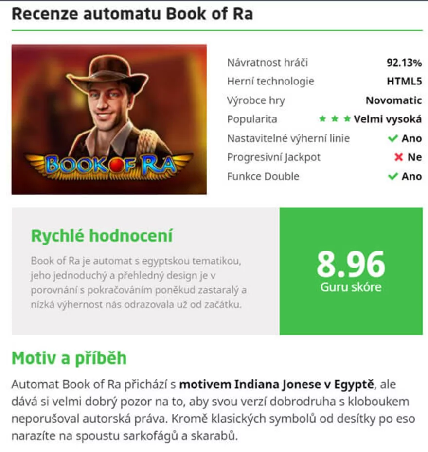 Recenze automatu na Casino Guru
