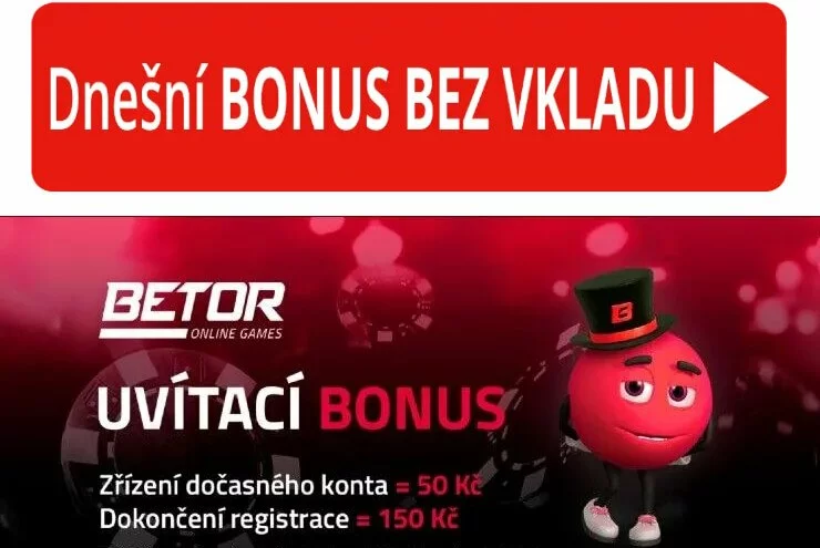 Betor Casino bonus za registraci