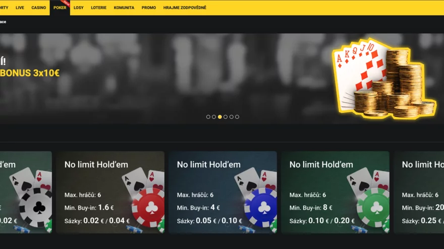 Fortuna online poker recenze - turnaje, cash games a freerolly