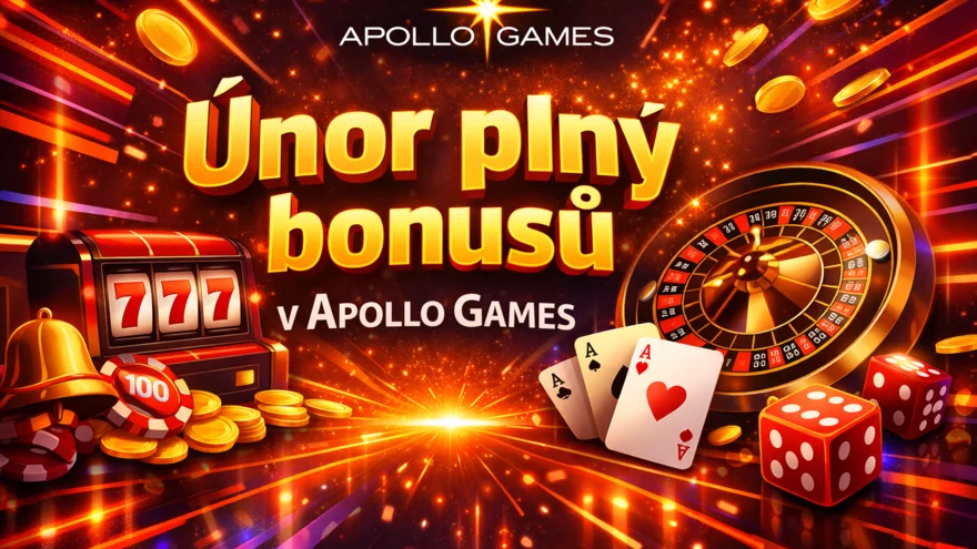 Únor v Apollo Games: Jízda plná bonusů, novinek a dárků! 🎰