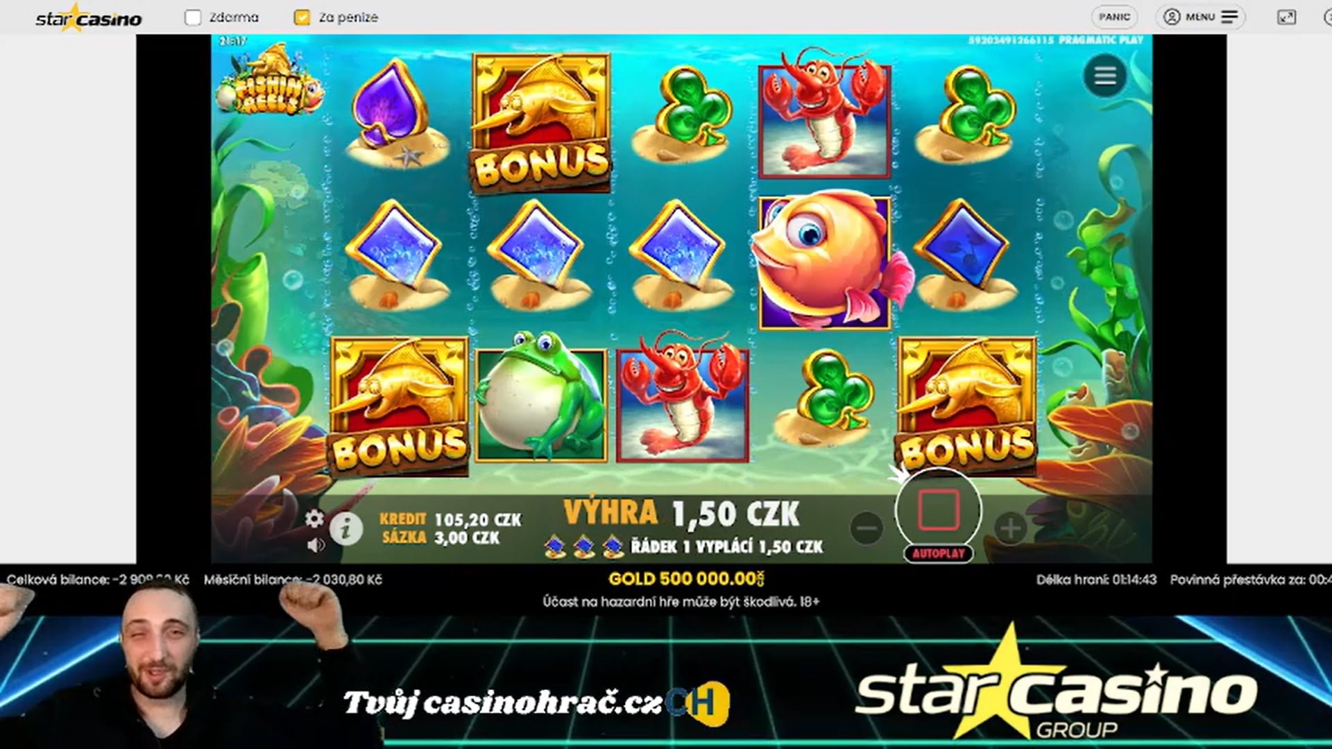 Stream 25.1.2025 StarCasino hvězdné výhry! 🔥💸