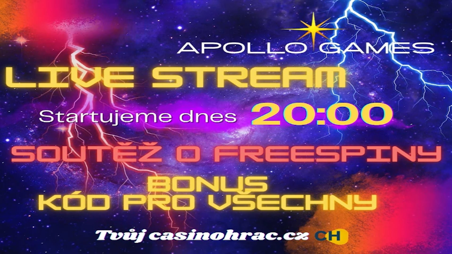 Stream 5.4.2025 Appolo Freespiny pro všechny !🔥💸