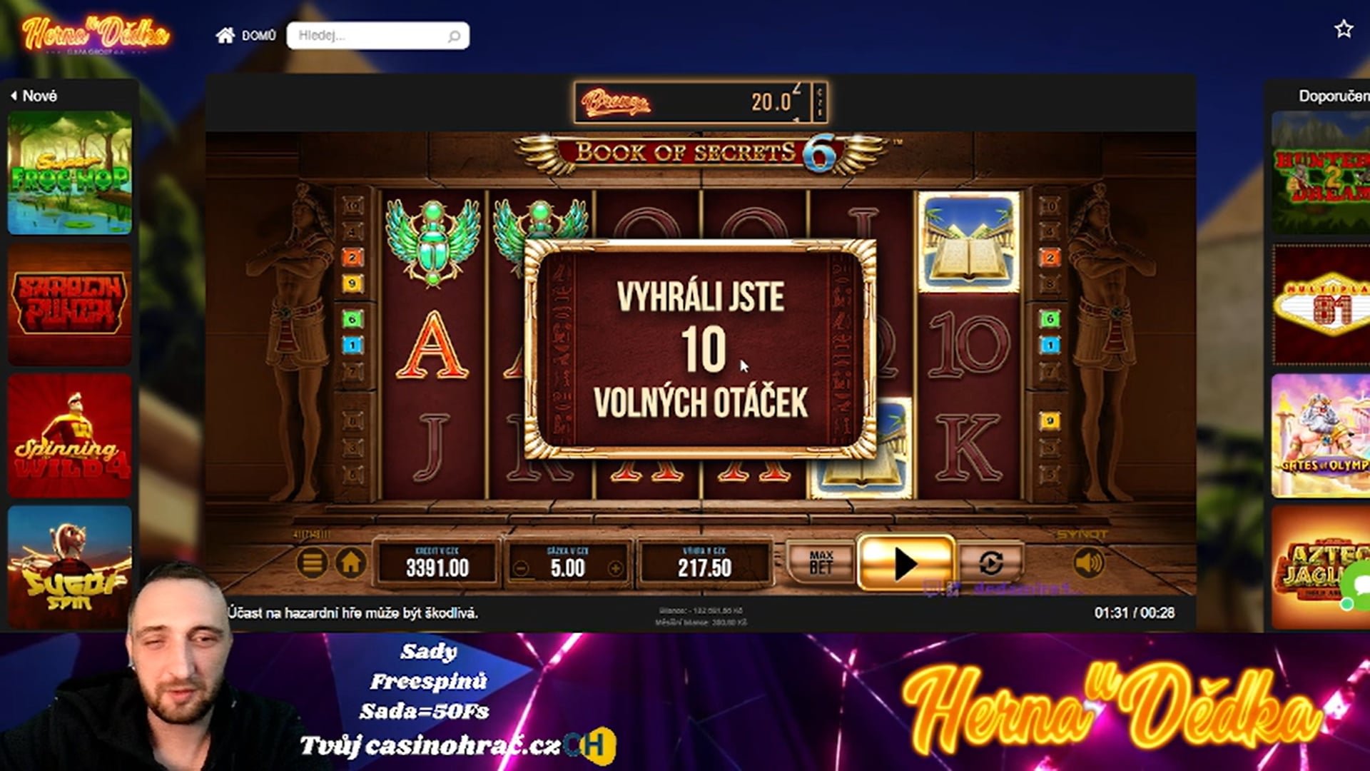 5200 Kč! STREAM NA HERNĚ U DĚDKA 21.1. 2025!🔥