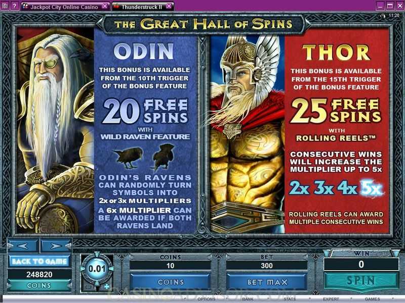 Thunderstruck II - Great Hall of Spins