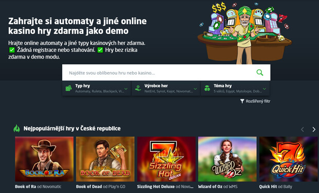 Databáze casino her na Casino Guru