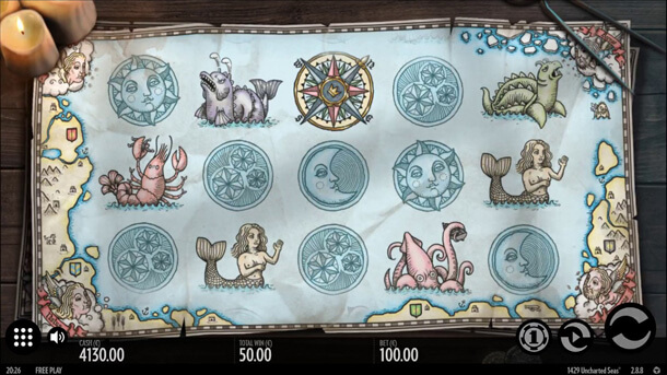 Herní pole v 1429 Uncharted Seas