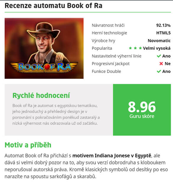 Recenze automatu na Casino Guru