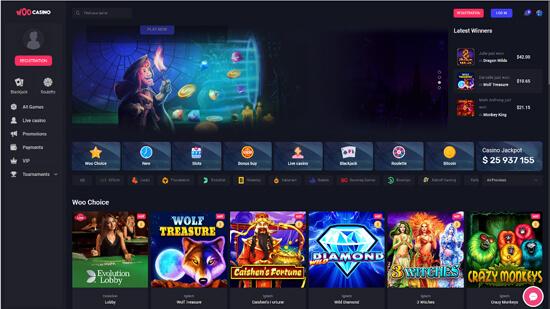 on-line casino Woocasino